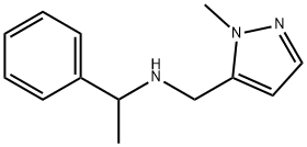 (2-METHYL-2H-PYRAZOL-3-YLMETHYL)-(1-PHENYL-ETHYL)-AMINE 结构式