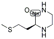 (S)-3-(2-METHYLSULFANYL-ETHYL)-PIPERAZIN-2-ONE 结构式