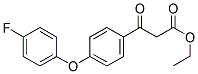 3-[4-(4-FLUORO-PHENOXY)-PHENYL]-3-OXO-PROPIONIC ACID ETHYL ESTER 结构式