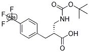 (R)-2-(TERT-BUTOXYCARBONYLAMINO-METHYL)-3-(4-TRIFLUOROMETHYL-PHENYL)-PROPIONIC ACID 结构式