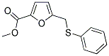 METHYL 5-[(PHENYLSULFANYL)METHYL]-2-FUROATE 结构式