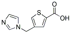 4-(1H-Imidazol-1-ylmethyl)thiophene-2-carboxylic acid 结构式