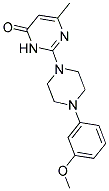 2-[4-(3-METHOXYPHENYL)PIPERAZIN-1-YL]-6-METHYLPYRIMIDIN-4(3H)-ONE 结构式