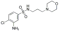 3-AMINO-4-CHLORO-N-(3-MORPHOLIN-4-YLPROPYL)BENZENESULFONAMIDE 结构式