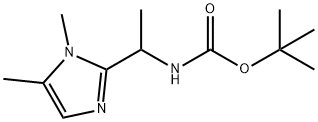 (1-(1,5-二甲基-1H-咪唑-2-基)乙基)氨基甲酸叔丁酯 结构式