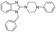 1-BENZYL-2-(4-PHENYL-PIPERAZIN-1-YL)-1H-BENZOIMIDAZOLE 结构式