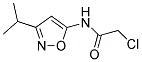 2-CHLORO-N-(3-ISOPROPYLISOXAZOL-5-YL)ACETAMIDE 结构式