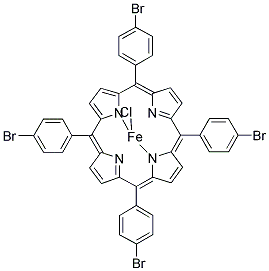 5,10,15,20-TETRAKIS-(4-BROMOPHENYL)-PORPHYRIN-FE-(III) CHLORIDE 结构式