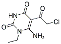 6-AMINO-5-(CHLOROACETYL)-1-ETHYLPYRIMIDINE-2,4(1H,3H)-DIONE 结构式