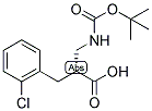 (R)-2-(TERT-BUTOXYCARBONYLAMINO-METHYL)-3-(2-CHLORO-PHENYL)-PROPIONIC ACID 结构式