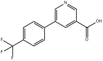 5-[4-(三氟甲基)苯基]烟酸 结构式