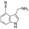 4-CYANO-1H-INDOL-3-METHYLAMINE 结构式