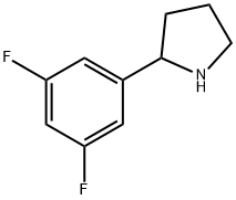 2-(3,5-二氟苯基)吡咯烷 结构式