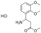 3-AMINO-3-(2,3-DIMETHOXY-PHENYL)-PROPIONIC ACID METHYL ESTER HYDROCHLORIDE 结构式