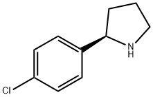 R-2-(4-氯苯基)四氢吡咯 结构式