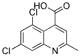 5,7-DICHLORO-2-METHYL-4-QUINOLINECARBOXYLIC ACID 结构式