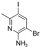 3-BROMO-5-IODO-6-METHYLPYRIDIN-2-AMINE 结构式