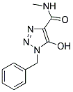 1-BENZYL-5-HYDROXY-N-METHYL-1H-1,2,3-TRIAZOLE-4-CARBOXAMIDE 结构式