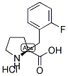 (S)-ALPHA-(2-FLUORO-BENZYL)-PROLINE-HCL 结构式