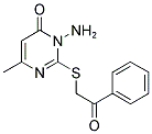 3-AMINO-6-METHYL-2-[(2-OXO-2-PHENYLETHYL)THIO]PYRIMIDIN-4(3H)-ONE 结构式