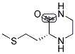 (R)-3-(2-METHYLSULFANYL-ETHYL)-PIPERAZIN-2-ONE 结构式