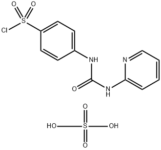 4-(3-PYRIDIN-2-YL-UREIDO)BENZENESULFONYL CHLORIDE HYDROGEN SULFATE 结构式