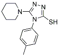 4-(4-METHYLPHENYL)-5-PIPERIDIN-1-YL-4H-1,2,4-TRIAZOLE-3-THIOL 结构式