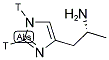 (R)-ALPHA-METHYL HISTAMINE, [RING 1,2-3H] 结构式