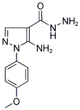 5-AMINO-1-(4-METHOXYPHENYL)-1H-PYRAZOLE-4-CARBOHYDRAZIDE 结构式