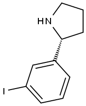 (R)-2-(3-IODOPHENYL)PYRROLIDINE 结构式