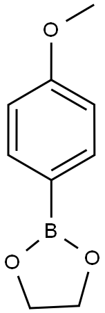 2-(4-METHOXY-PHENYL)-[1,3,2]DIOXABOROLANE 结构式