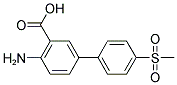 4-氨基-4'-(甲基磺酰基)[1,1'-联苯]-3-羧酸 结构式