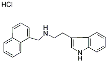 N-[2-(1H-INDOL-3-YL)ETHYL]-N-(1-NAPHTHYLMETHYL)AMINE HYDROCHLORIDE 结构式