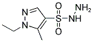 1-ETHYL-5-METHYL-1H-PYRAZOLE-4-SULFONYLHYDRAZIDE 结构式