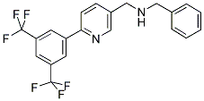 (6-[3,5-BIS(TRIFLUOROMETHYL)PHENYL]PYRIDIN-3-YL)-N-BENZYLMETHANAMINE 结构式