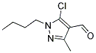 1-BUTYL-5-CHLORO-3-METHYL-1H-PYRAZOLE-4-CARBALDEHYDE 结构式