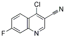 4-CHLORO-7-FLUORO-QUINOLINE-3-CARBONITRILE 结构式