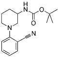 1-(2-CYANO-PHENYL)-PIPERIDIN-3-CARBAMIC ACID TERT-BUTYL ESTER 结构式