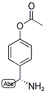 (R)-4-(1-AMINOETHYL)PHENYL ACETATE 结构式