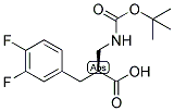 (S)-2-(TERT-BUTOXYCARBONYLAMINO-METHYL)-3-(3,4-DIFLUORO-PHENYL)-PROPIONIC ACID 结构式