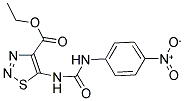Ethyl 5-({[(4-nitrophenyl)amino]carbonyl}amino)-1,2,3-thiadiazole-4-carboxylate 结构式