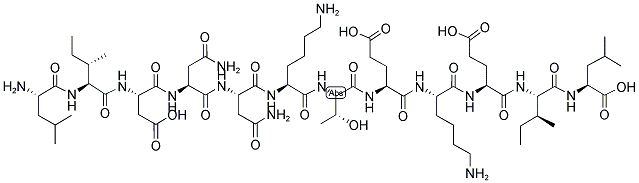 LEU-ILE-ASP-ASN-ASN-LYS-THR-GLU-LYS-GLU-ILE-LEU 结构式