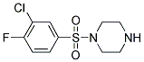 1-(3-氯-4-氟苯磺酰基)哌嗪 结构式