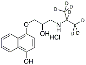 4-Hydroxypropranolol-d7 hydrochloride 结构式