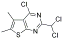 4-CHLORO-2-(DICHLOROMETHYL)-5,6-DIMETHYLTHIENO[2,3-D]PYRIMIDINE 结构式