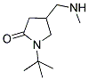 1-TERT-BUTYL-4-[(METHYLAMINO)METHYL]-2-PYRROLIDINONE 结构式