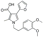 1-[2-(3,4-DIMETHOXY-PHENYL)-ETHYL]-4-FURAN-2-YL-2-METHYL-1H-PYRROLE-3-CARBOXYLIC ACID 结构式