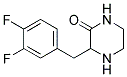 3-(3,4-DIFLUORO-BENZYL)-PIPERAZIN-2-ONE 结构式