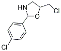 5-(CHLOROMETHYL)-2-(4-CHLOROPHENYL)-1,3-OXAZOLIDINE 结构式