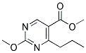 METHYL-2-METHOXY-4-N-PROPYLPYRIMIDINE-5-CARBOXYLATE 结构式